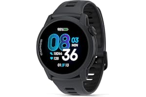 COROS PACE 4 Ultralight Sport GPS Watch, 1.2" AMOLED Touchscreen,19 Days of Daily use, Voice Control, Advanced Training Tools, GPS, Heart Rate Monitor, Navigation, Run, Bike, and Ski-Black Silicon