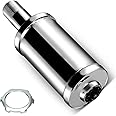 FVRITO Exhaust Muffler Silencer for Predator 196cc 212cc 420cc CT200u CT200u-ex BT200x CC100x CT100u Mini Bike Go Kart KT196 Massimo Baja MB200 MB165 GX160 GX200 Clone Engine Performance Parts Silver