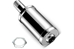 FVRITO Exhaust Muffler Silencer for Predator 196cc 212cc 420cc CT200u CT200u-ex BT200x CC100x CT100u Mini Bike Go Kart KT196 Massimo Baja MB200 MB165 GX160 GX200 Clone Engine Performance Parts Silver