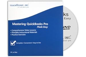 TEACHUCOMP, INC. TEACHUCOMP Video Training Tutorial for QuickBooks Desktop Pro 2013 DVD-ROM Course and PDF Manual