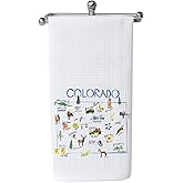 WCGXKO Colorado Souvenirs Colorado Tourism Gift Colorado Home Gift Colorado Vacation Gift Colorado Kitchen Decor (Colorado Towel)