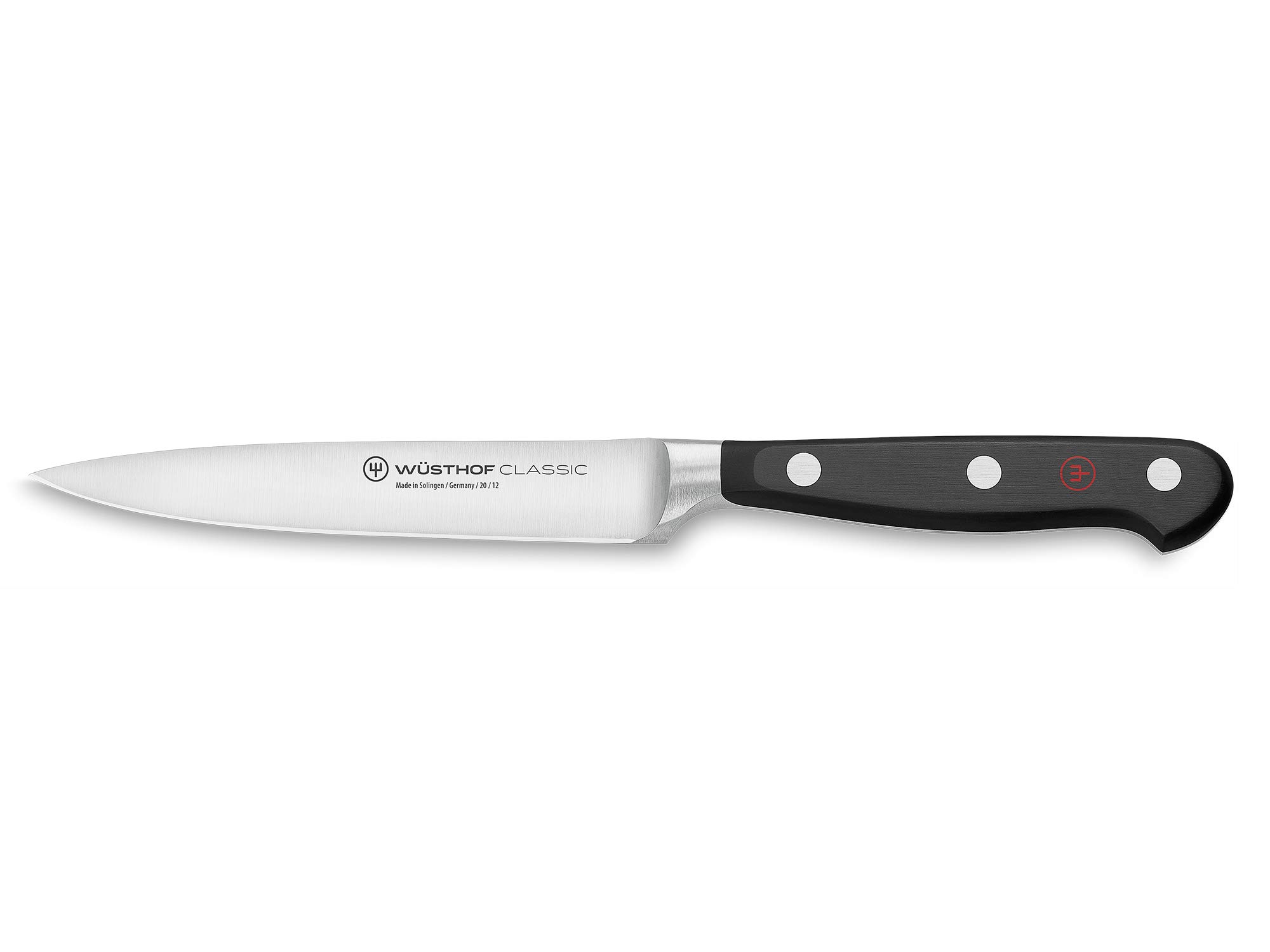 Wüsthof Classic 4.5 Inch Utility Knife, Black/Silver, 229mm