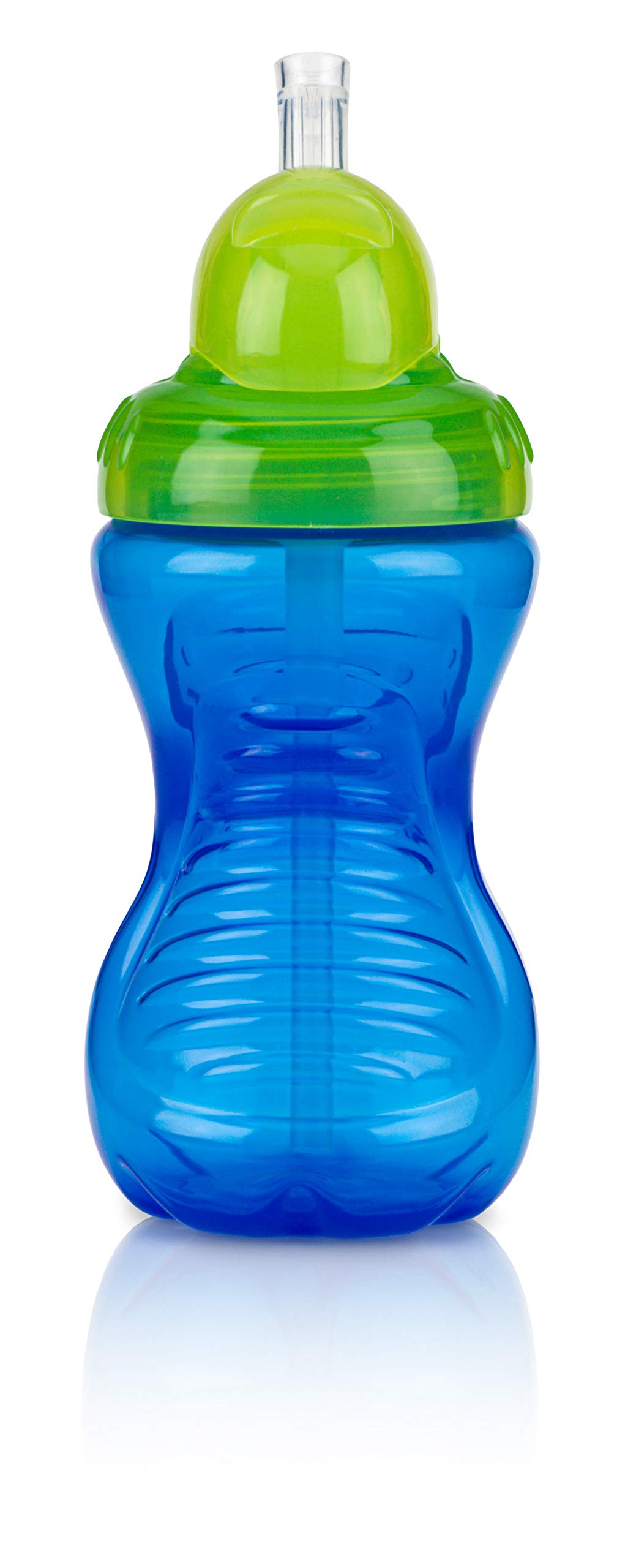 Nuby Flip It Beaker 300 ml with Dripless Straw 12 Months + Assorted Colours