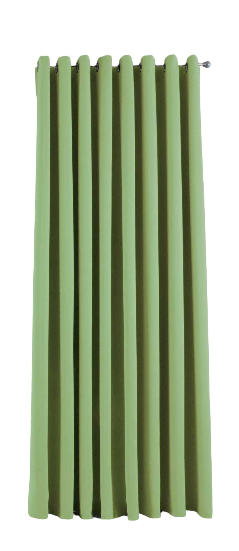 Gardinenbox NewYork Opaque Curtain, Green, H x W 225 x 295 cm, Pack of 1, Thermal Curtain, Blackout Curtain, Blackout Eyelets, Sound-Absorbing, Oeko-Tex UV Protection, Tieback, 201920600