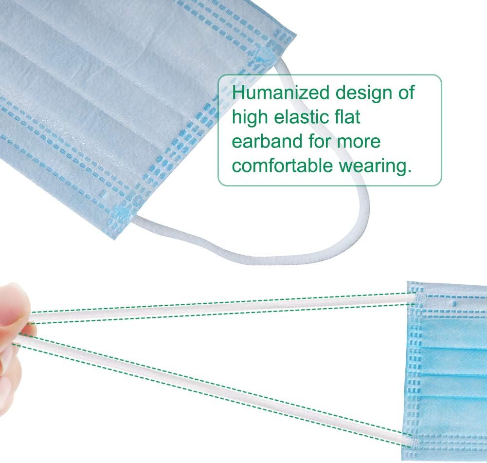 SfAVEreak Face Mask Disposable Blue (Pack of 50): Beauty