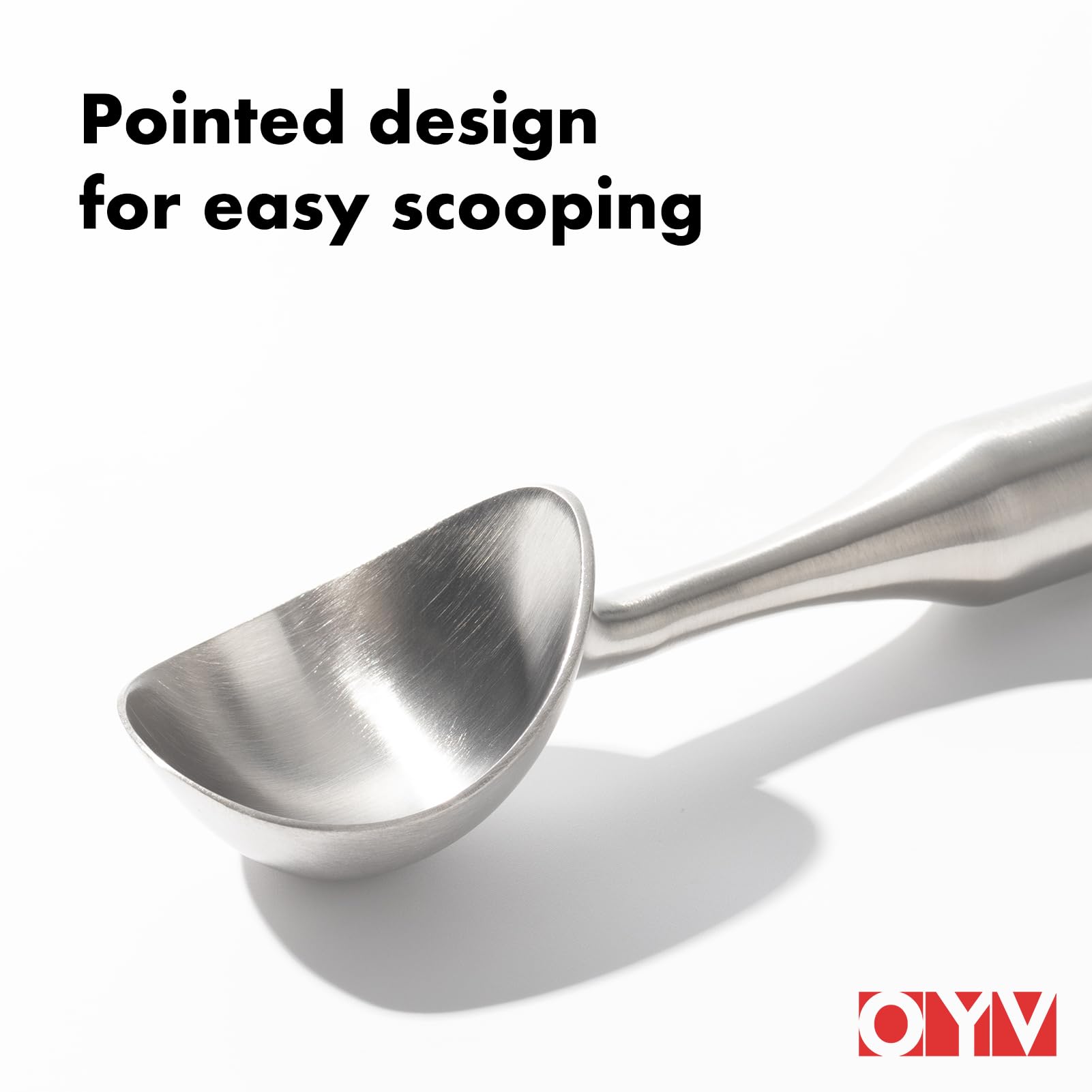 Stainless Steel Ice Cream Scoop, Ergonomically Designed Handle for Comfort, Heavy Duty Ice Cream Scooper, One-Piece Design Ice Cream Scoops, Dishwasher Safe.