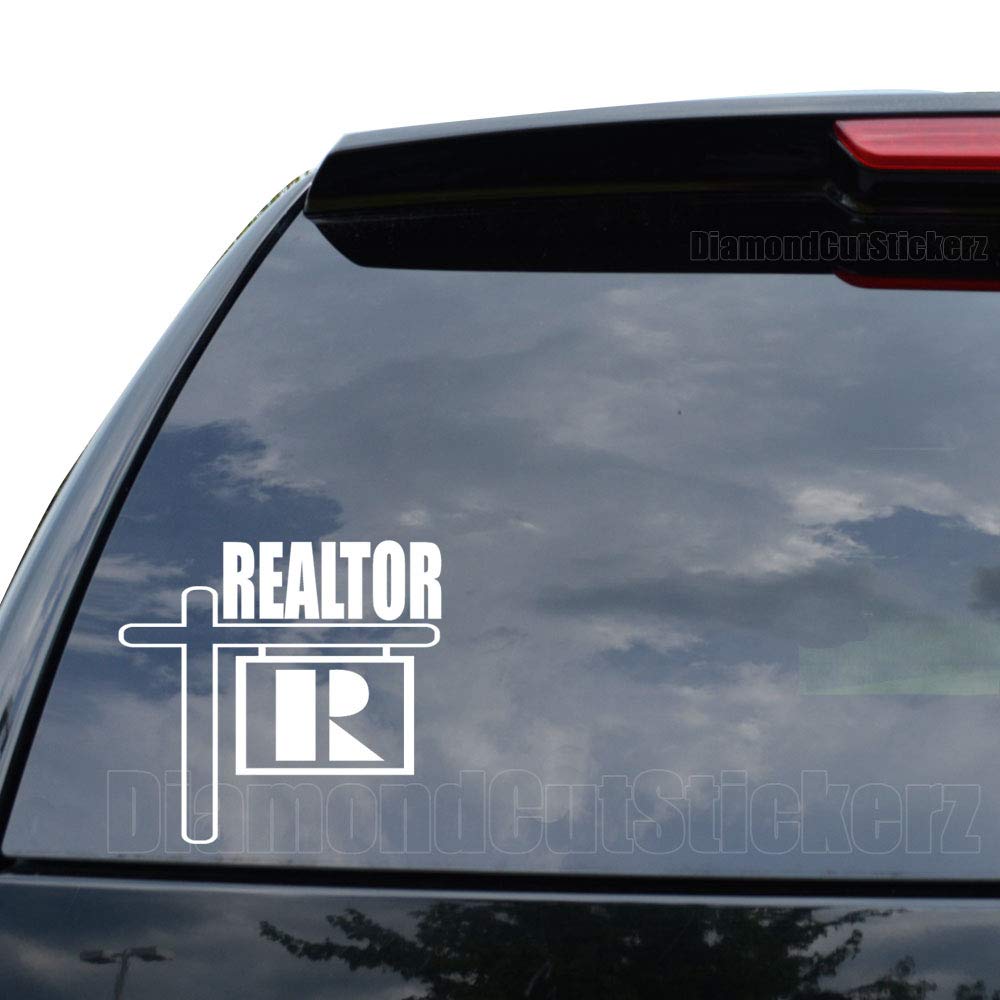 DiamondCutStickerz Realtor Real Estate Decal Sticker Car Truck Motorcycle Window