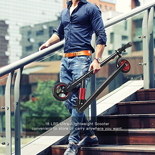 MegaWheels Electric Scooter for Kids and Adults up to 14mph Ultra-Lightweight Foldable Electric Kick Scooter