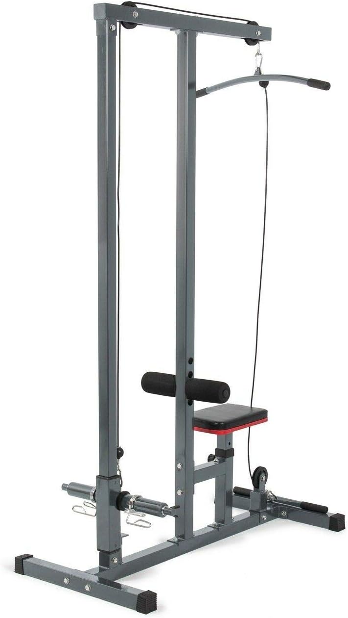 RAFAGREGORUS Multi-Function Pro LAT Pulldown Machine w/Low Row Bar Cable Fitness Station Gym