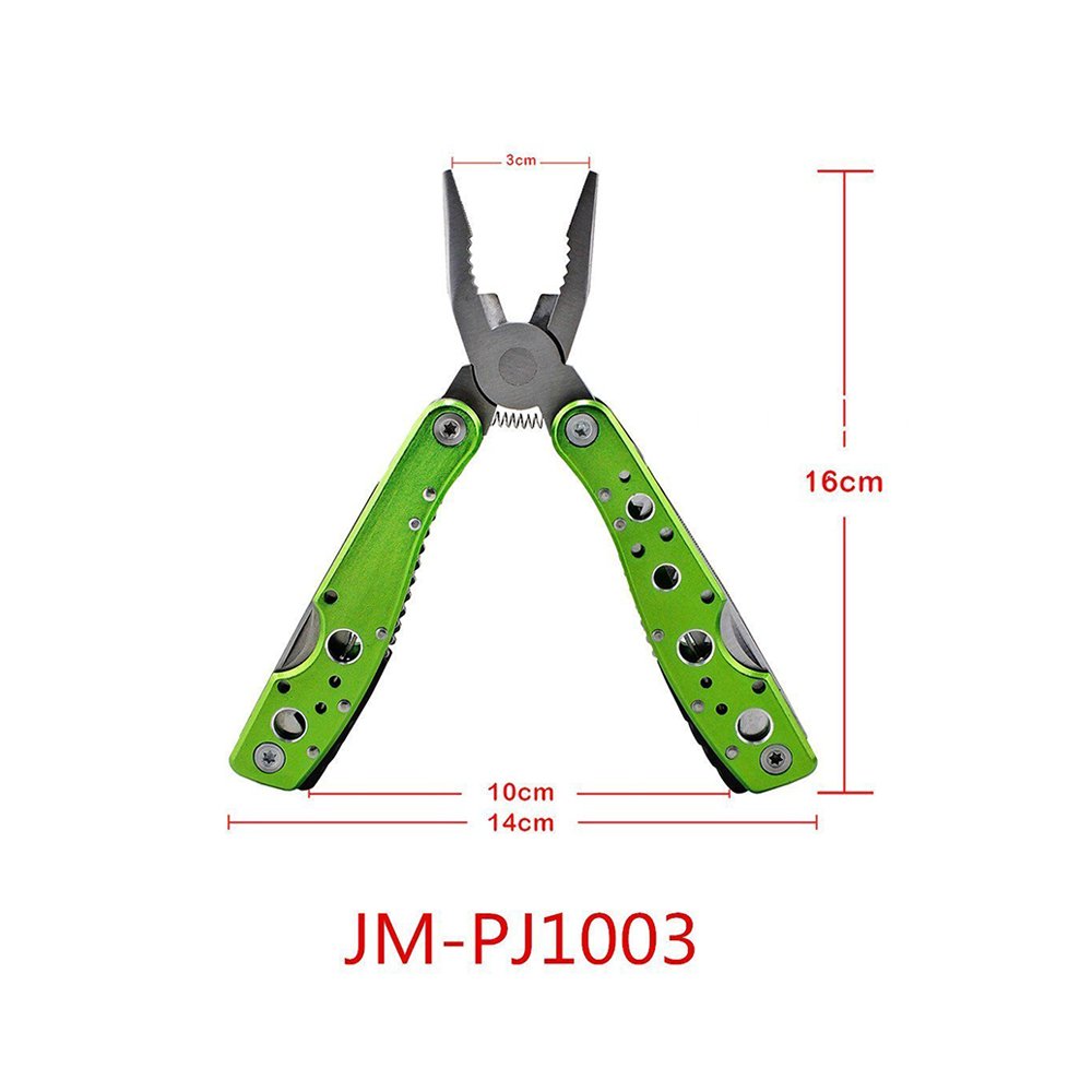 Fishing Pliers,Likorlove Portable Multi Purpose Pliers, Knife, Screwdriver, Opener, Filer with Sheath, Pocket Folding Survival Tool for Hunting Camping Fishing