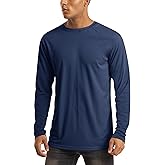 MAGCOMSEN Men's Long Sleeve Shirts UPF 50+ UV Sun Protection Athletic Shirts for Hiking Running Workout Rash Guard