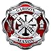 AZ House of Graphics Custom Firefighter Maltese Cross Sticker