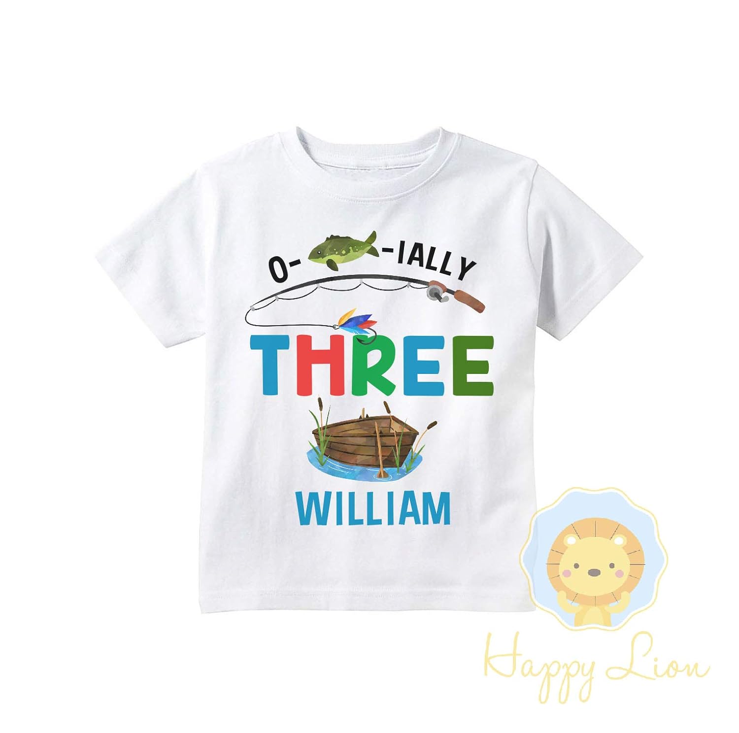 Amazon Com Happy Lion Clothing Personalized Third 3rd Birthday