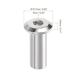uxcell M8x22mm Hex Socket Head Insert Nut Screw