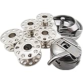 CKPSMS brand -#KP-19036 Domestic Sewing Machine SHUTTLE HOOK, BOBBIN CASE+5 BOBBINS Compatible with Singer, Elna,Kenmore,Brot