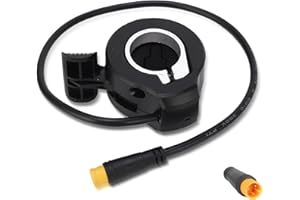 Frdhee E-Bike Thumb Throttle 130X, Electric Bike 3pin Thumb Throttle Waterproof Plug Throttle E Bike Speed Control for Electric Bicycle Scooter Accessories, Black