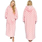 CSONFIT CSONFT Wearable Blanket Oversized for Men Women Hooded Blanket with Sleeves and Pocket One Size Fits Most 65" Length