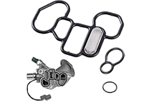 MOXRUQ 3 PCS Head Gasket Oil Filter Adapter Gasket Kit, 15825-P8A-A01 36172-P8A-A01 91319-PR3-000 Oil Filter Housing Gasket, Compatible with Hon-da Accord Odyssey Pilot, A-cura CL MDX RDX RL (Black)