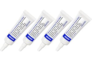 EDISON F Edsrdus Silicone High-Dielectric and Vacuum Grease SG01 for Electrical Connectors Valve Waterproof Insulation O-ring Lubricant 0.35OZ(10g) x4 Pack