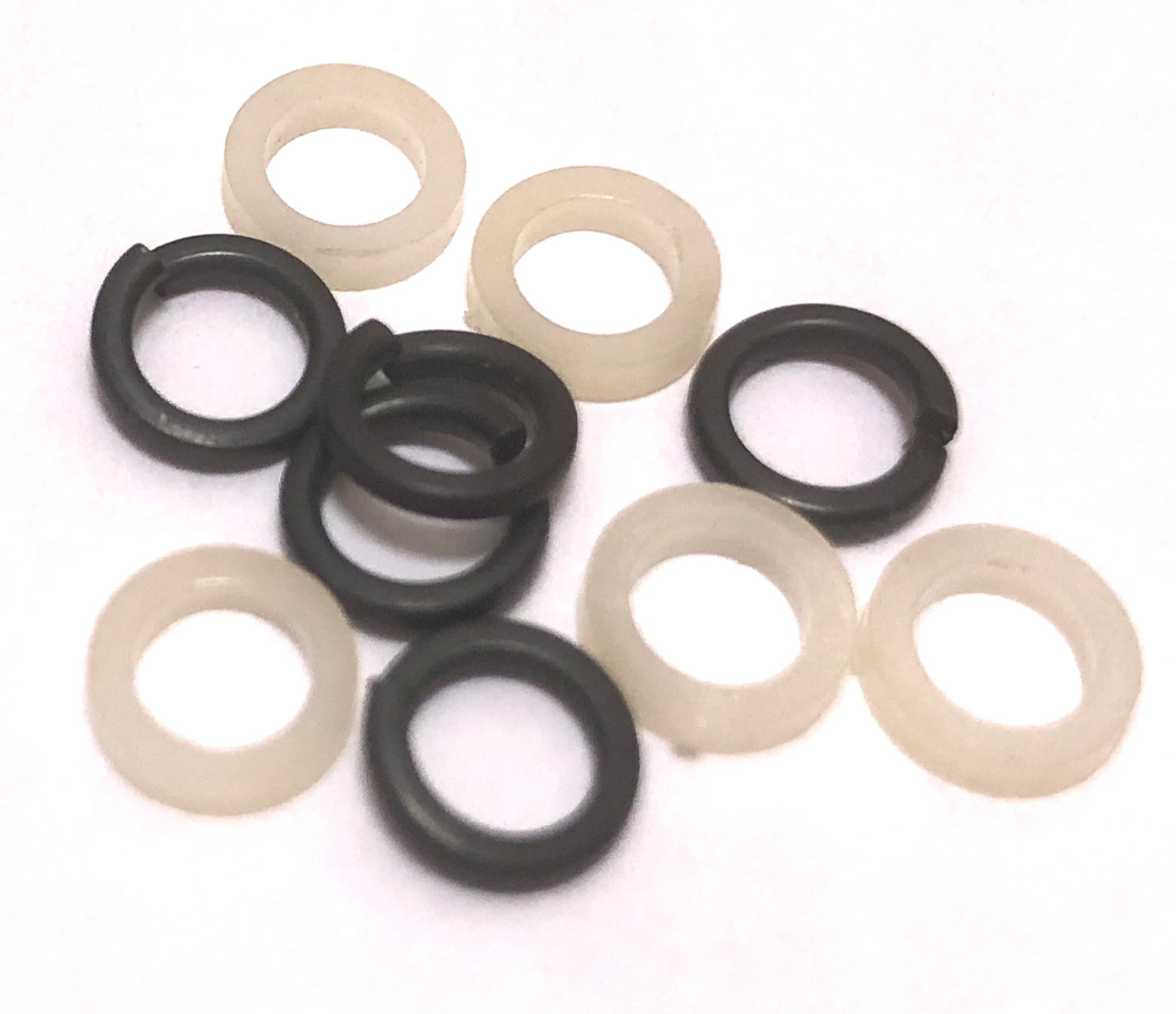 10 Pieces Internal Diameter 4mm Guitar Knob Handle Mounting Gasket Grommet Guitar String Handle Gasket Screws Washer Musical Instrument Parts Guitar Repair Maintain Accessories