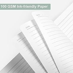 CAGIE Lined Journal Notebook, 320 Pages College