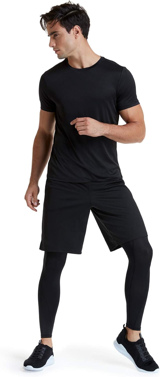 ATHLIO 2 or 3 Pack Men's Workout Running Shirts, Sun Protection Quick Dry Athletic Shirts, Short Sleeve Gym T-Shirts : Clothing