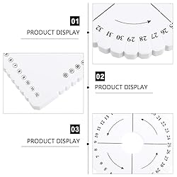 EXCEART 2pcs Kumihimo Beading Cord Disc Disk Round