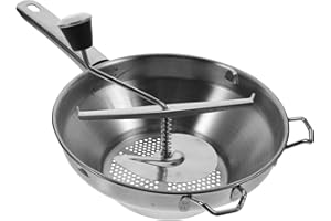 DOITOOL Food Mill Stainless Steel Rotary Food Mill for Tomato Sauce, Applesauce, Puree, Mashed Potatoes, Jams, Baby Food