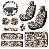 10 PCS Leopard Print Car Decorations, Include