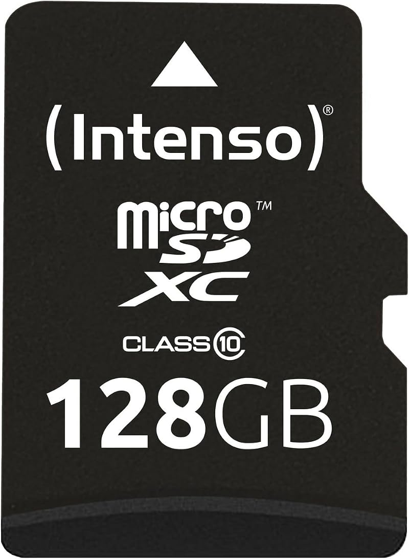 Intenso 128GB microSDXC Class 10 with Adapter—Waterproof, 10 MB/s