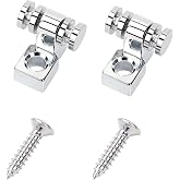 Banworks Guitar Roller String Tree Roller String Guides Retainer | For Tele Telecaster Strat Stratocaster ST Electric Guitar Pack of 2 JT/YXK-01 Chrome