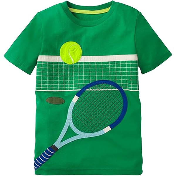 Amazon.com: Toddler Boy Basketball Tennis Printed T Shirt