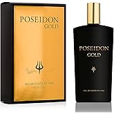 Instituto Español Poseidon Gold Eau de Toilette for Men, Sophisticated and Harmonious Scent for the Modern Man, 150 ml / 5.1 fl oz Spray Bottle, Made in Spain