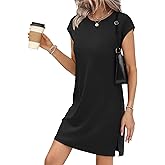 Sampeel Dresses for Women 2026 Summer Sundress Casual Cap Sleeve Dress Beach Vacation Clothes
