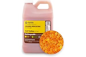 "Dry & Dry" [3.7 LBS] Premium Orange Indicating Silica Gel Desiccant Beads(Industry Standard 3-5 mm) - Rechargeable Silica Ge