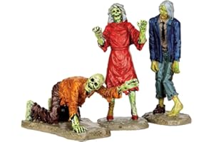 Lemax Spooky Town Collection Walking Zombies, Set of 3 #42219