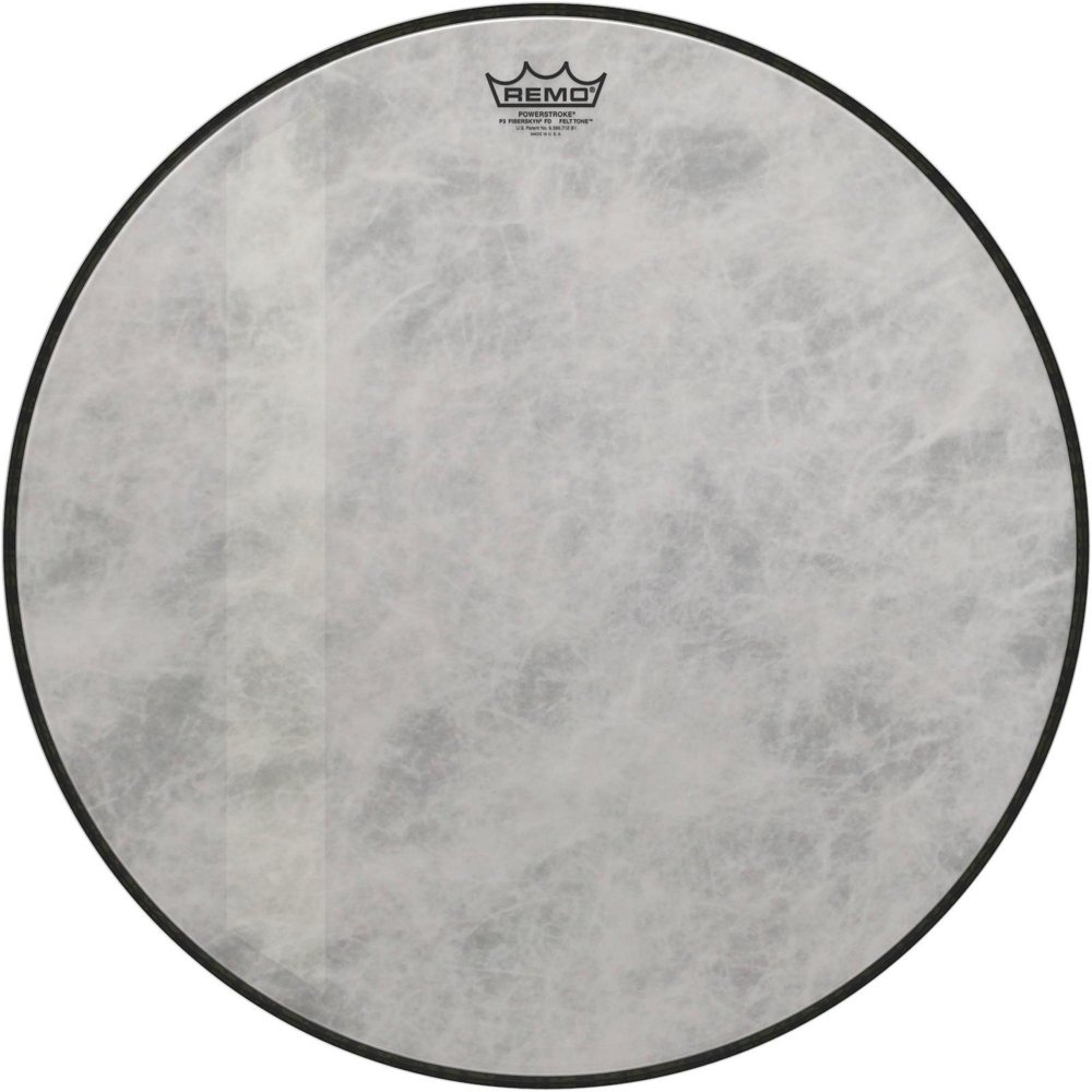 Remo Powerstroke 3 Fiberskyn Diplomat Felt Tone Drum Head 18 Inches P3-1518-FD-FLT