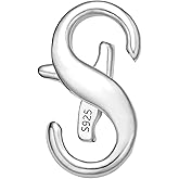 Double Opening Lobster Clasps, Solid 925 Sterling Silver Clasp and Closures, Necklace Bracelet Extender for DIY Jewelry Finding Supplies (18 X 9mm)