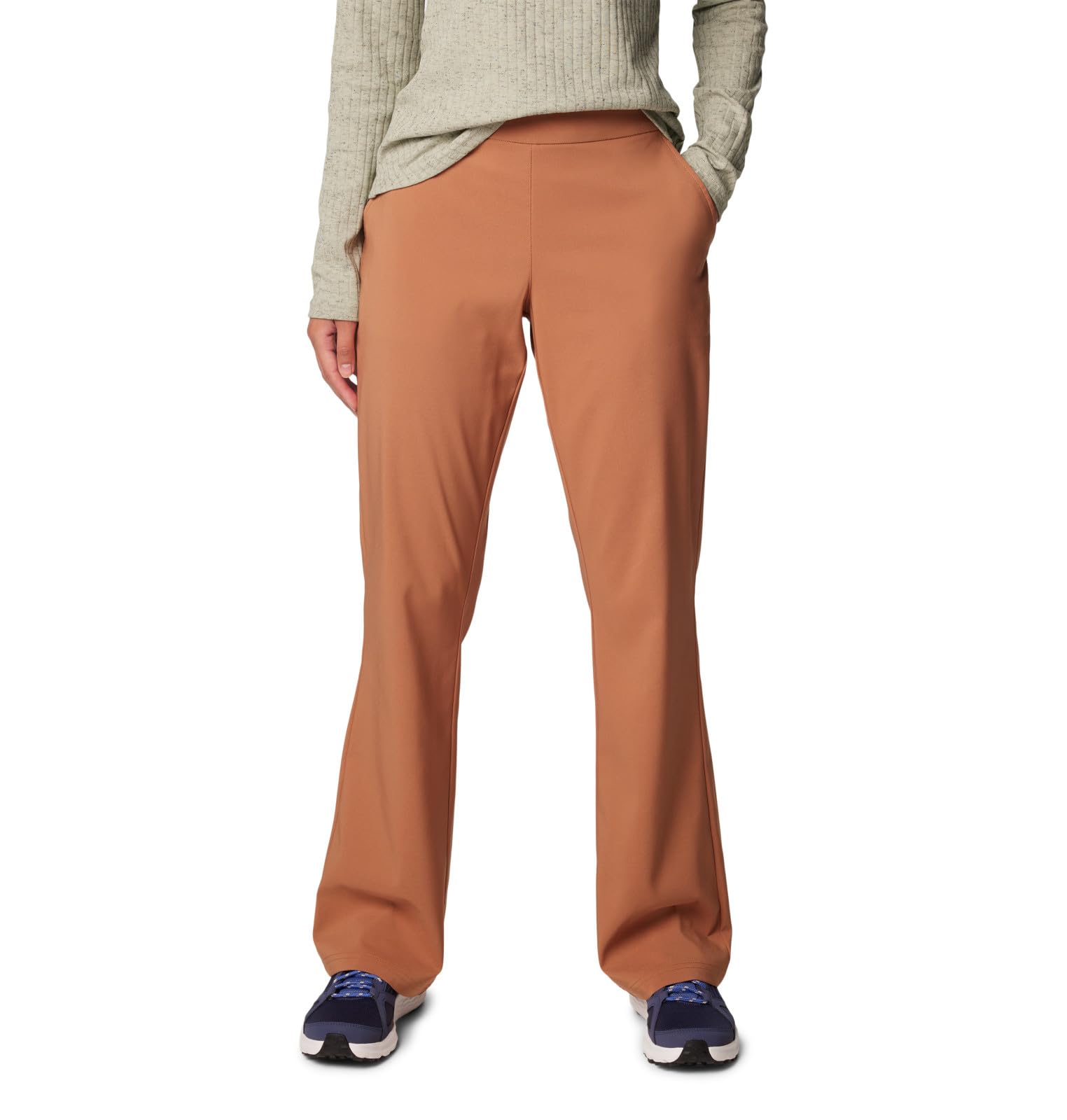 Columbia Women’s Anytime Bootcut Pant II, Camel Brown, 2X Plus