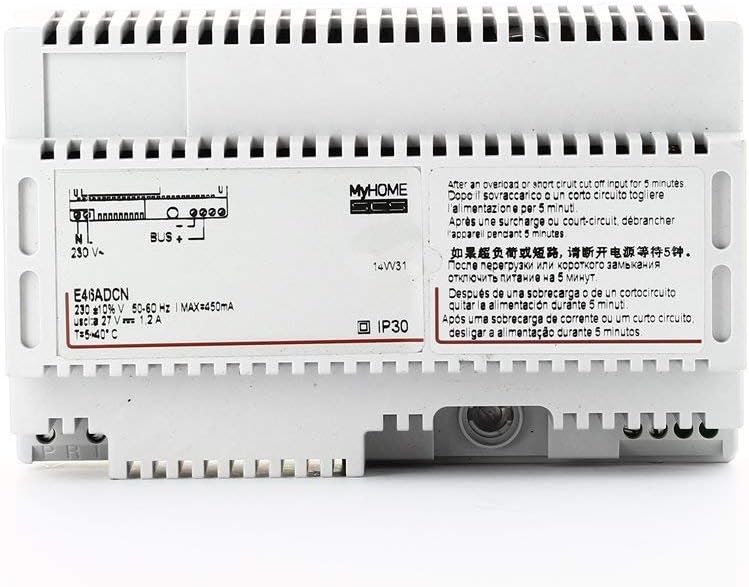 Bticino E46ADCN 8-Module Power Supply for Recessed or Wall Mounting
