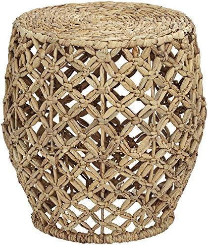Piper Water Hyacinth Crossweave Accent Table