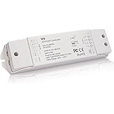 JOYLIT 4CH 5A/CH LED Strip Controller Dimmable Box for DC 12-48V PWM Single Color CCT RGB RGBW Tape Lights, Flicker-Free LED Controller Compatible with V1,V2,V3,VP,T1,T2,T3,T4(Without Remote)