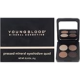 Youngblood Pressed Mineral Eyeshadow Quad - Taupe Smoke for Women - 0.14 oz Eye Shadow