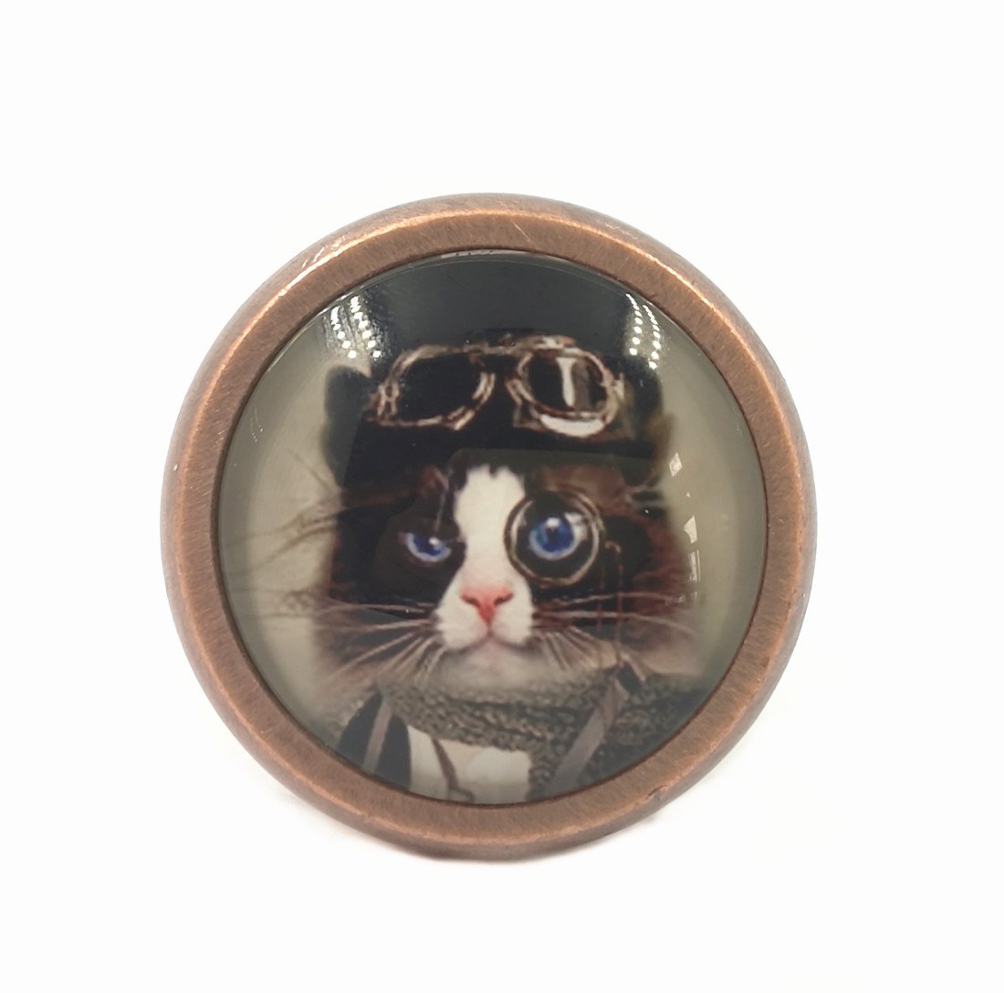 Steampunk Cat Drawer Knobs Pulls Handles Kitchen Cabinet Knobs