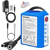 Talentcell 12V Rechargeable Lithium ion Battery Pack with Charger, 5200mAh Batteries with DC 12V Output for DIY Project, Radio, Fishing Light, RC Car, LED Light Strip, CCTV Camera, Router and More