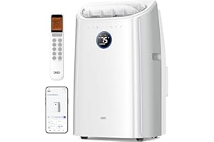 Dreo Portable Air Conditioners, 12000 BTU ASHRAE (8000 BTU DOE) Smart AC Unit for Room with Drainage-free Cooling, APP/Voice/Remote, Fan & Dehumidifier, Quiet Standing AC for Bedroom, AC515S New