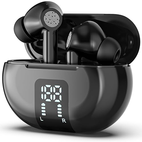 HTPREC Translation Earbuds,Real Time Noise Cancelling Wireless Earbuds,138 Translation Languages Bluetooth Headphones,Fast Reaction Translation Device (Black)