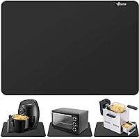FLASLD Heat Resistant Mat for Air Fryer Site on, Fireproof Silicone Mats for Kitchen Counter, Countertop Protector, No-slip a