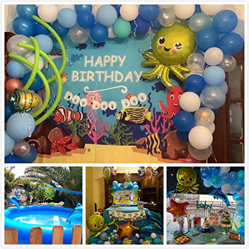 Yansion Blue Sea Party Decoration Under The Sea Fish Ocean Theme Birthday Baby Shower Decorations For Kids Girls And Boys Marine Animals Dolphin Shell Starfish Beach Balloon With Happy Birthday Banner Pricepulse Yansion Blue Sea Party Decoration Under The Sea Fish Ocean Theme Birthday Baby Shower Decorations For Kids Girls And Boys Marine Animals Dolphin Shell Starfish Beach Balloon With Happy Birthday Banner Pricepulse