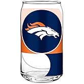 Rico Industries NFL Football Standard 16-oz Can Shaped Glass